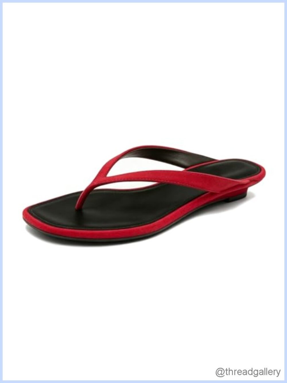Womens Suede Square Toe Wedge Flip Flops Slip On Arch Support Sandals